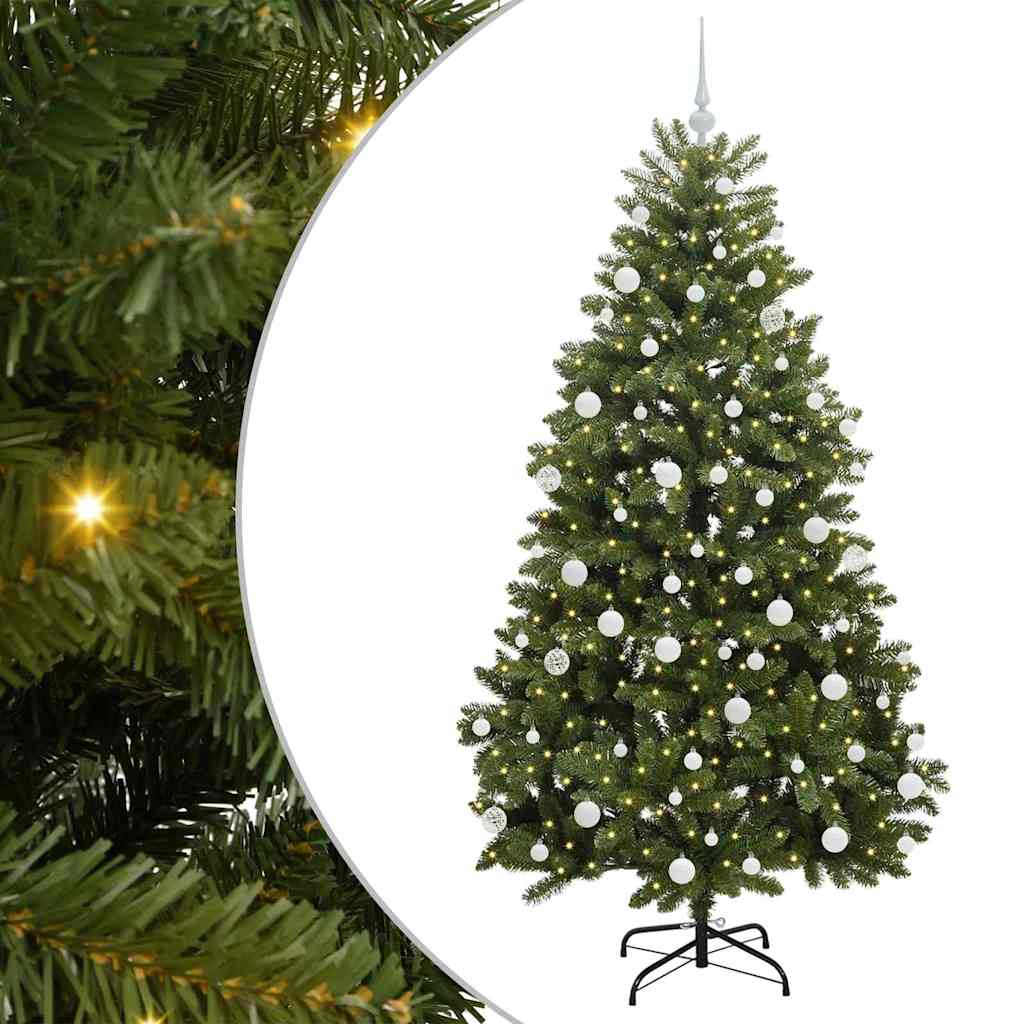 Artificial Christmas Tree with Stand Green 180 cm PVC and Metal
