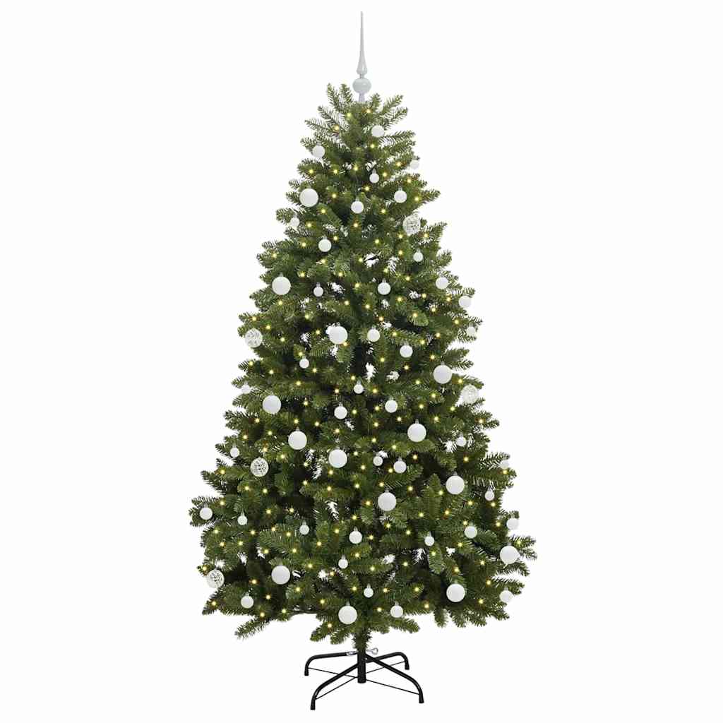Artificial Christmas Tree with Stand Green 180 cm PVC and Metal