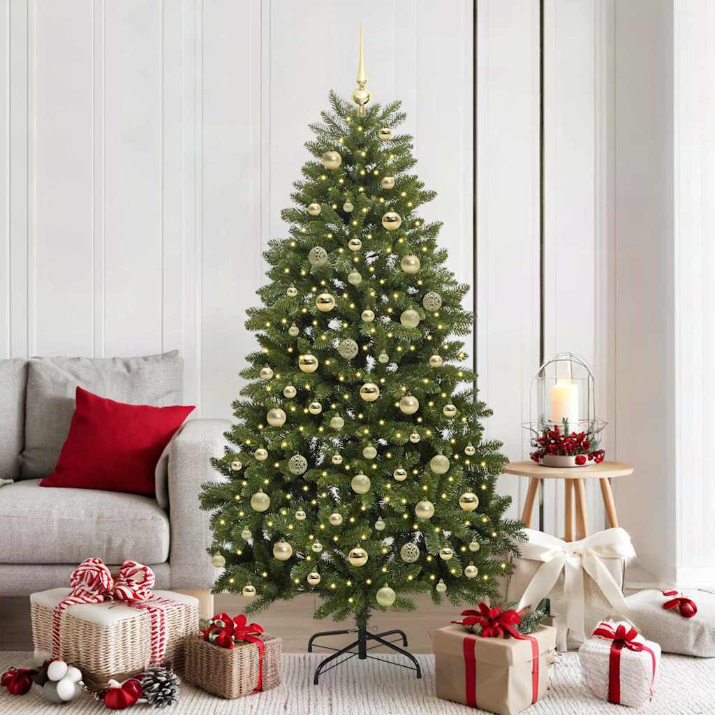 Artificial Christmas Tree with Stand Green 180 cm PVC and Metal