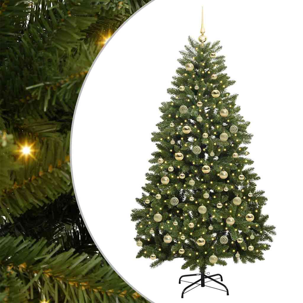 Artificial Christmas Tree with Stand Green 180 cm PVC and Metal