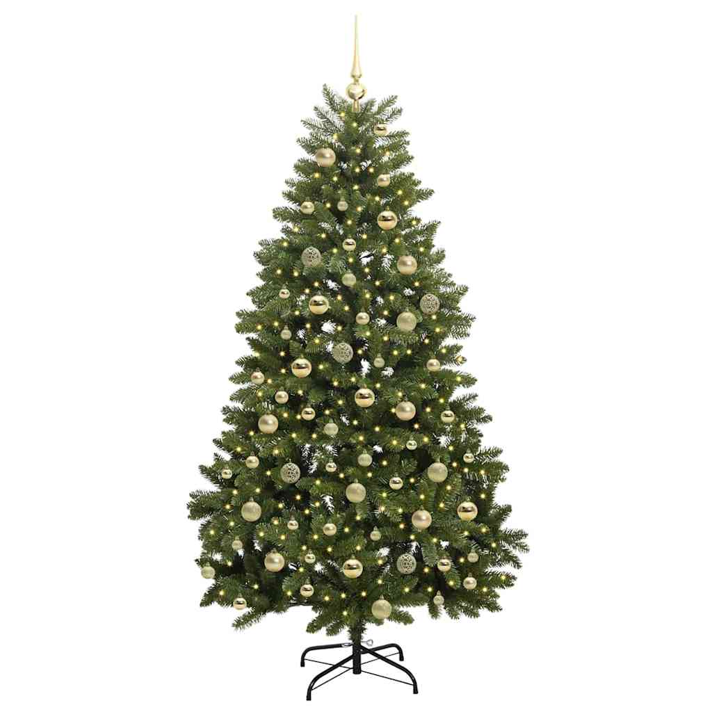 Artificial Christmas Tree with Stand Green 180 cm PVC and Metal