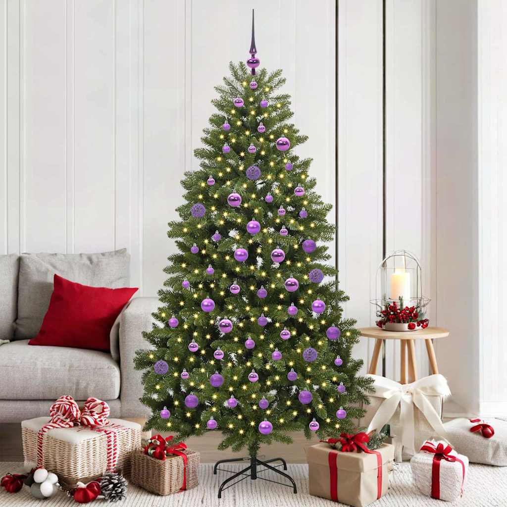 Artificial Christmas Tree with Stand Green 180 cm PVC and Metal