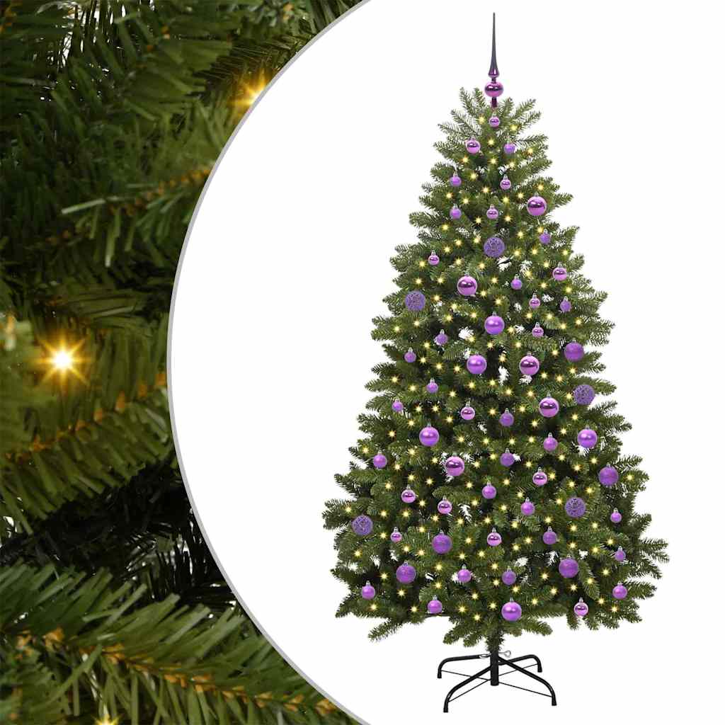Artificial Christmas Tree with Stand Green 180 cm PVC and Metal