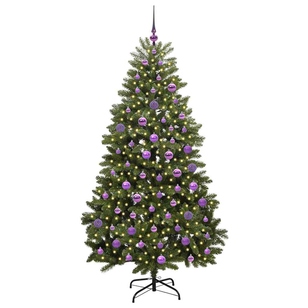 Artificial Christmas Tree with Stand Green 180 cm PVC and Metal
