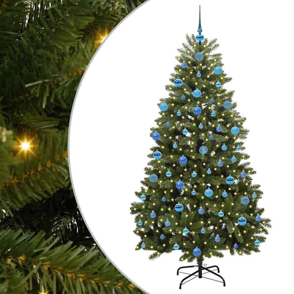 Artificial Christmas Tree with Stand Green 180 cm PVC and Metal