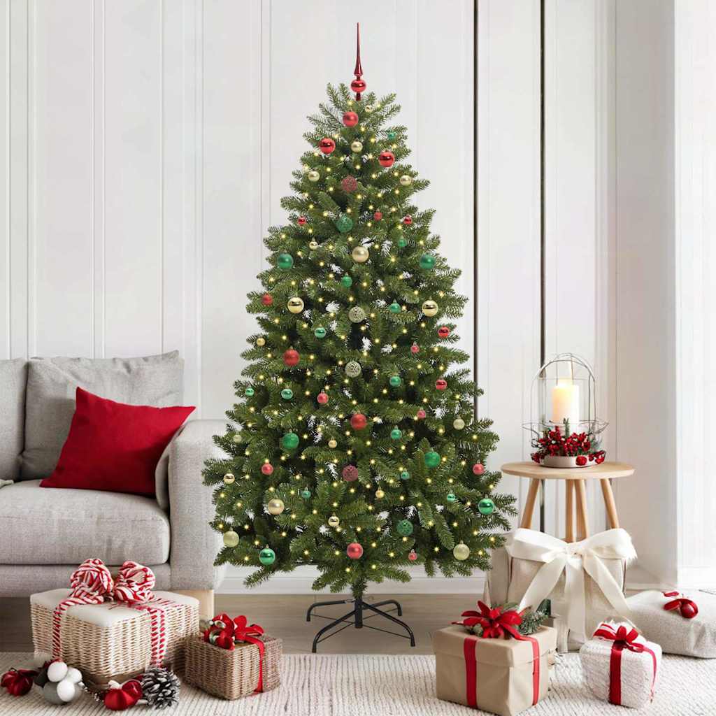 Artificial Christmas Tree with Stand Green 180 cm PVC and Metal