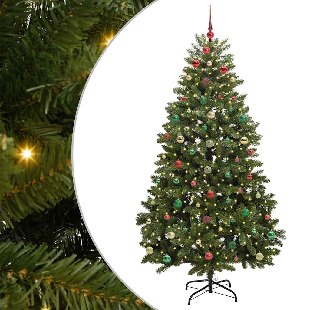 Artificial Christmas Tree with Stand Green 180 cm PVC and Metal