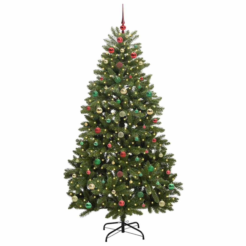 Artificial Christmas Tree with Stand Green 180 cm PVC and Metal