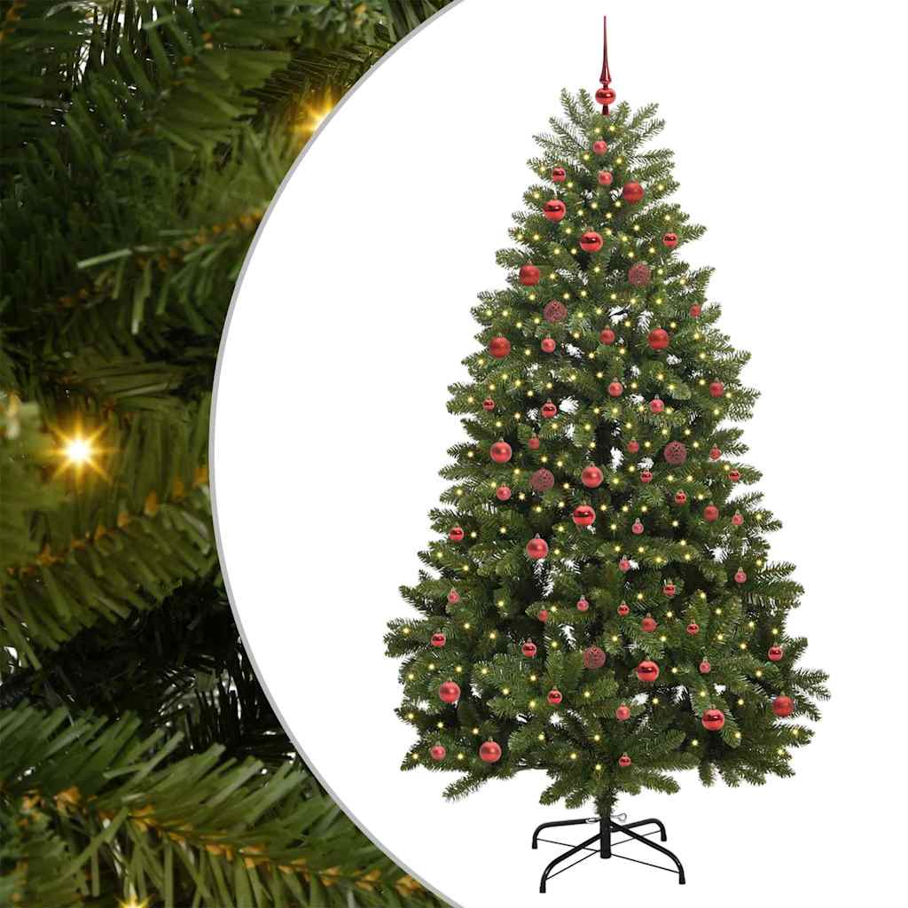 Artificial Christmas Tree with Stand Green 210 cm PVC and Metal