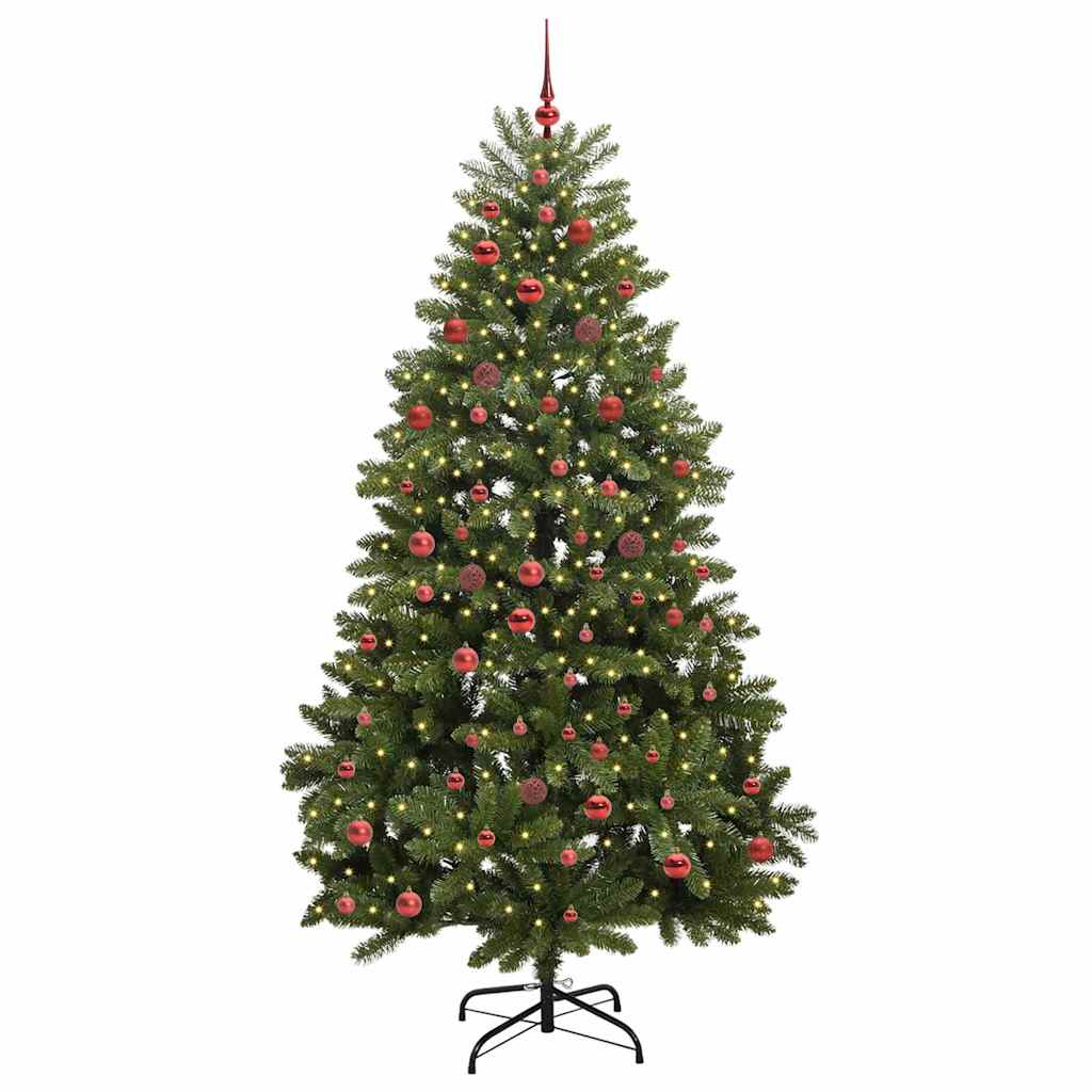 Artificial Christmas Tree with Stand Green 210 cm PVC and Metal