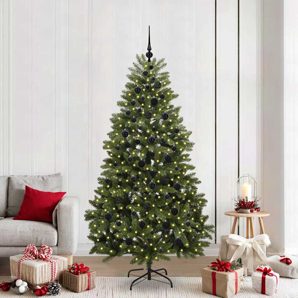 Artificial Christmas Tree with Stand Green 210 cm PVC and Metal