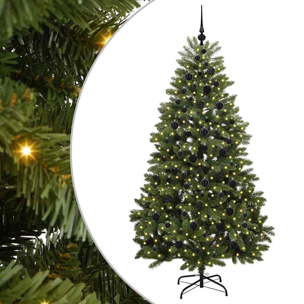 Artificial Christmas Tree with Stand Green 210 cm PVC and Metal