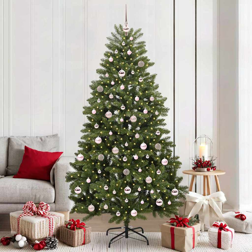 Artificial Christmas Tree with Stand Green 210 cm PVC and Metal