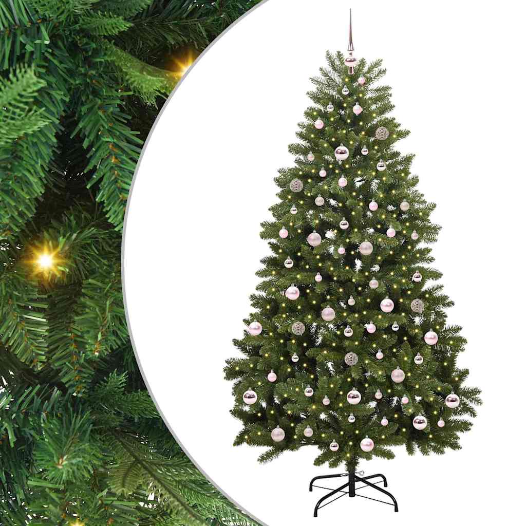 Artificial Christmas Tree with Stand Green 210 cm PVC and Metal