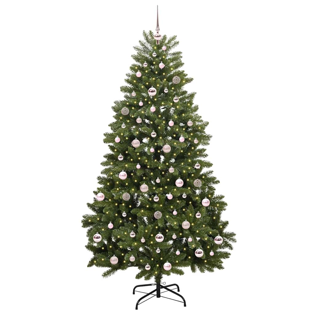 Artificial Christmas Tree with Stand Green 210 cm PVC and Metal