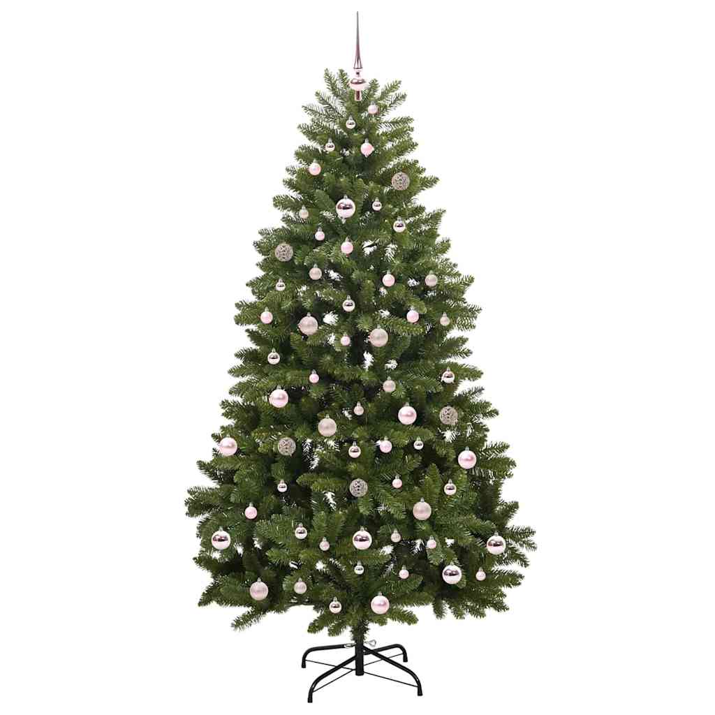 Artificial Christmas Tree with Stand Green 210 cm PVC and Metal