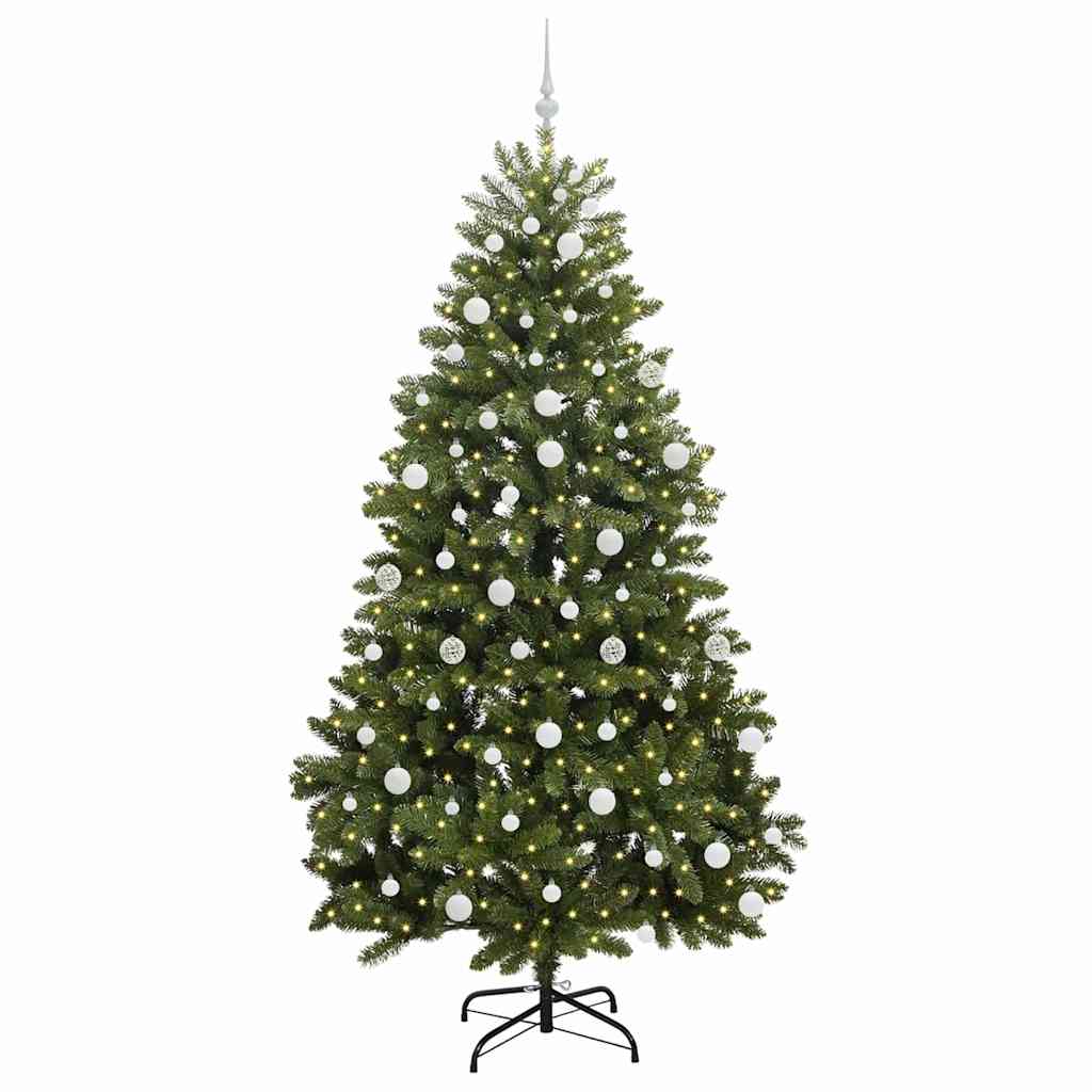 Artificial Christmas Tree with Stand Green 210 cm PVC and Metal