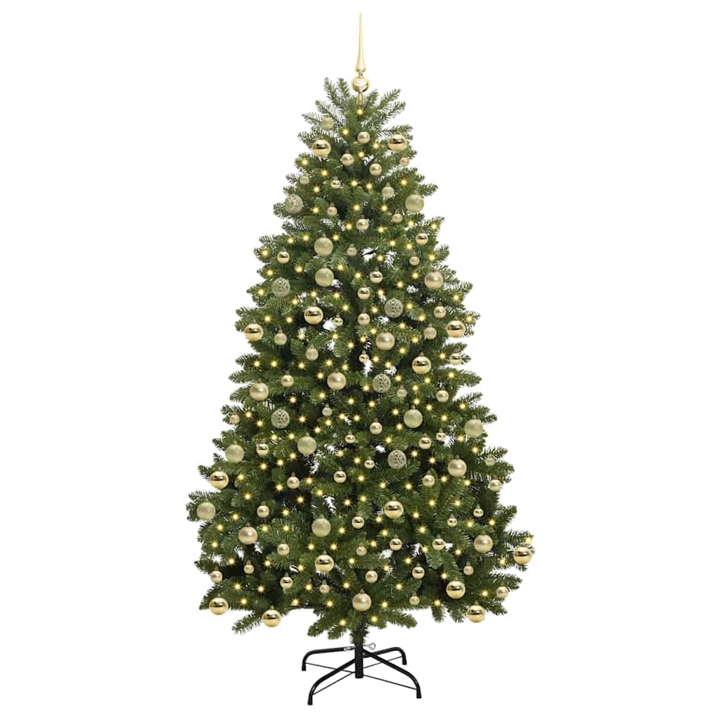 Artificial Christmas Tree with Stand Green 210 cm PVC and Metal