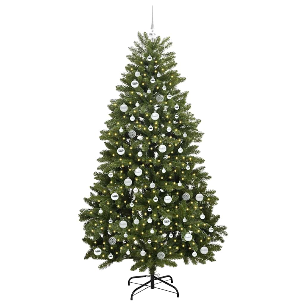 Artificial Christmas Tree with Stand Green 210 cm PVC and Metal