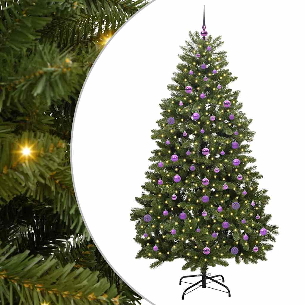 Artificial Christmas Tree with Stand Green 210 cm PVC and Metal