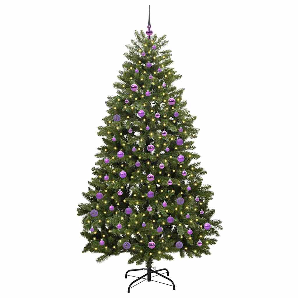 Artificial Christmas Tree with Stand Green 210 cm PVC and Metal