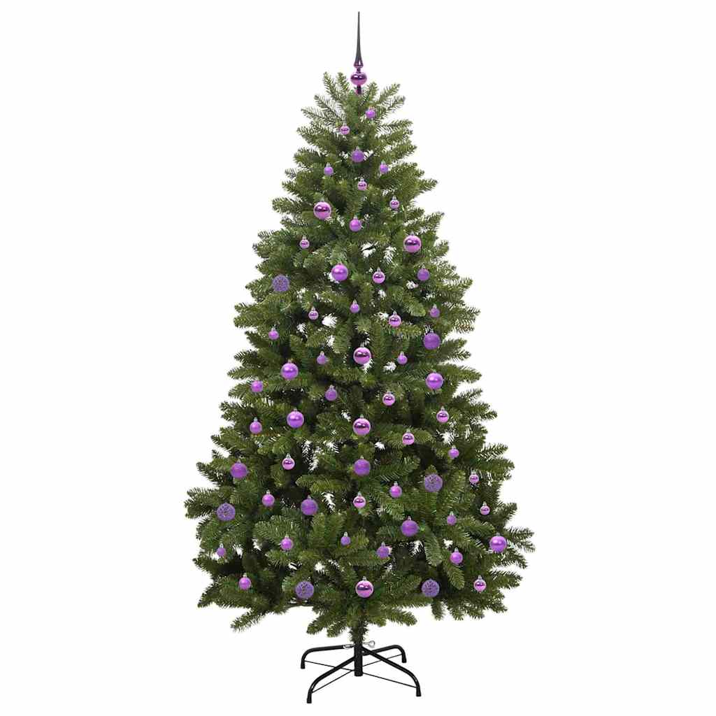 Artificial Christmas Tree with Stand Green 210 cm PVC and Metal
