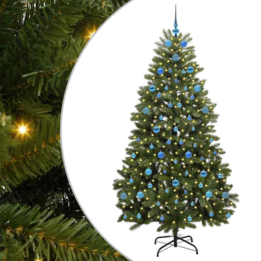 Artificial Christmas Tree with Stand Green 210 cm PVC and Metal