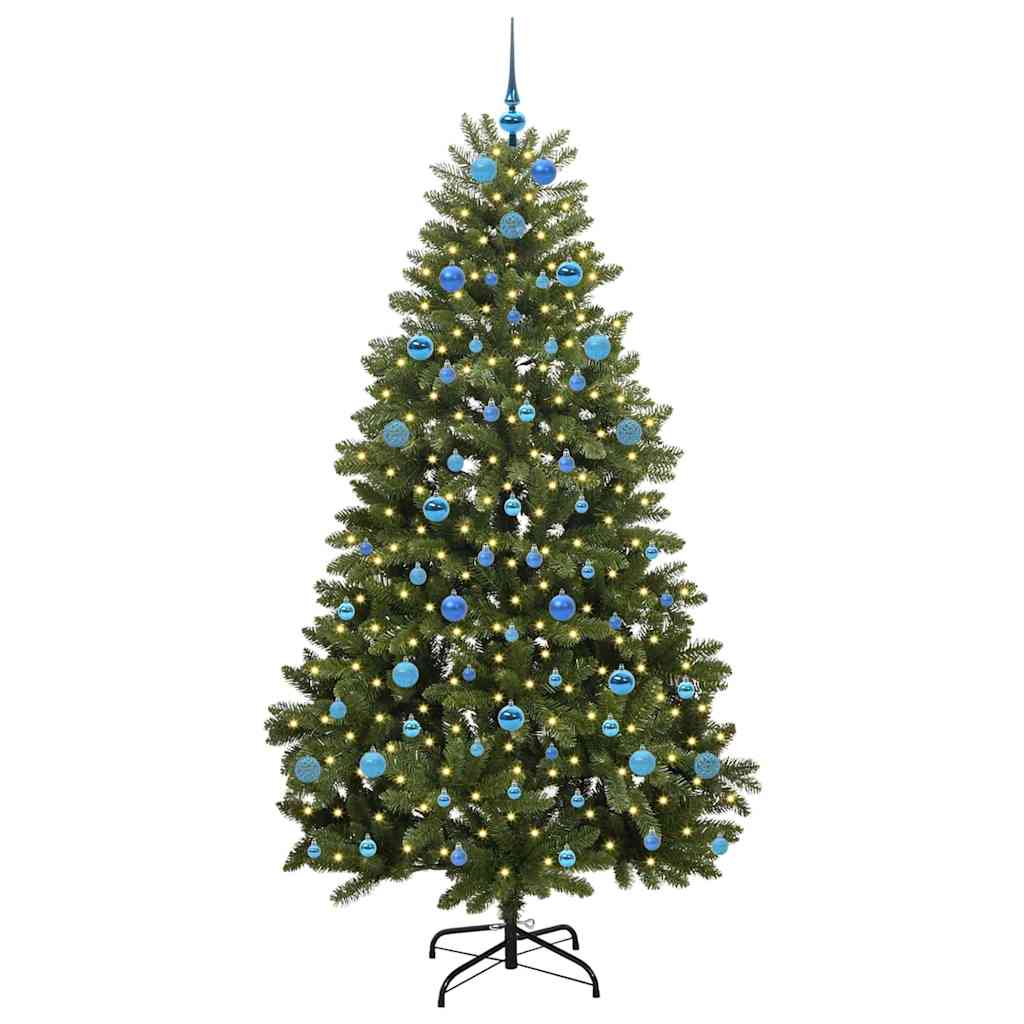 Artificial Christmas Tree with Stand Green 210 cm PVC and Metal