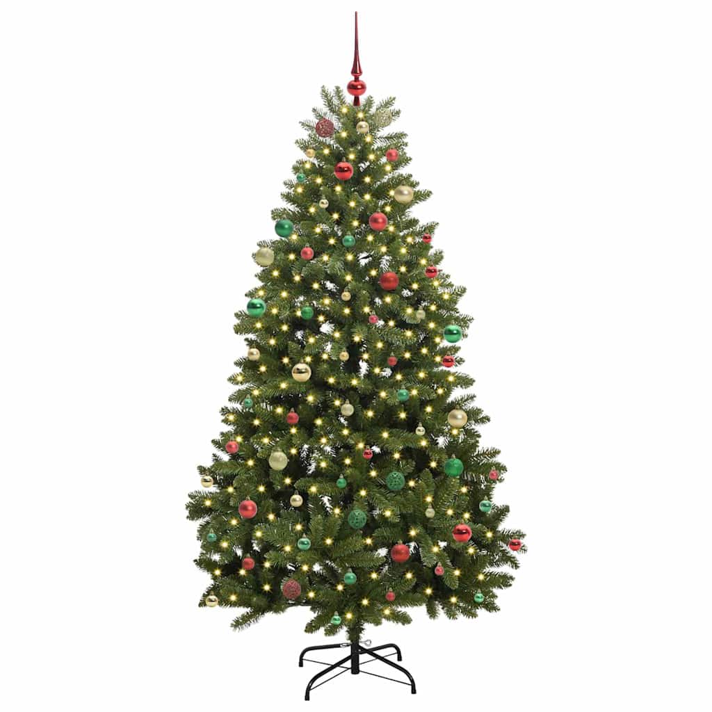 Artificial Christmas Tree with Stand Green 210 cm PVC and Metal
