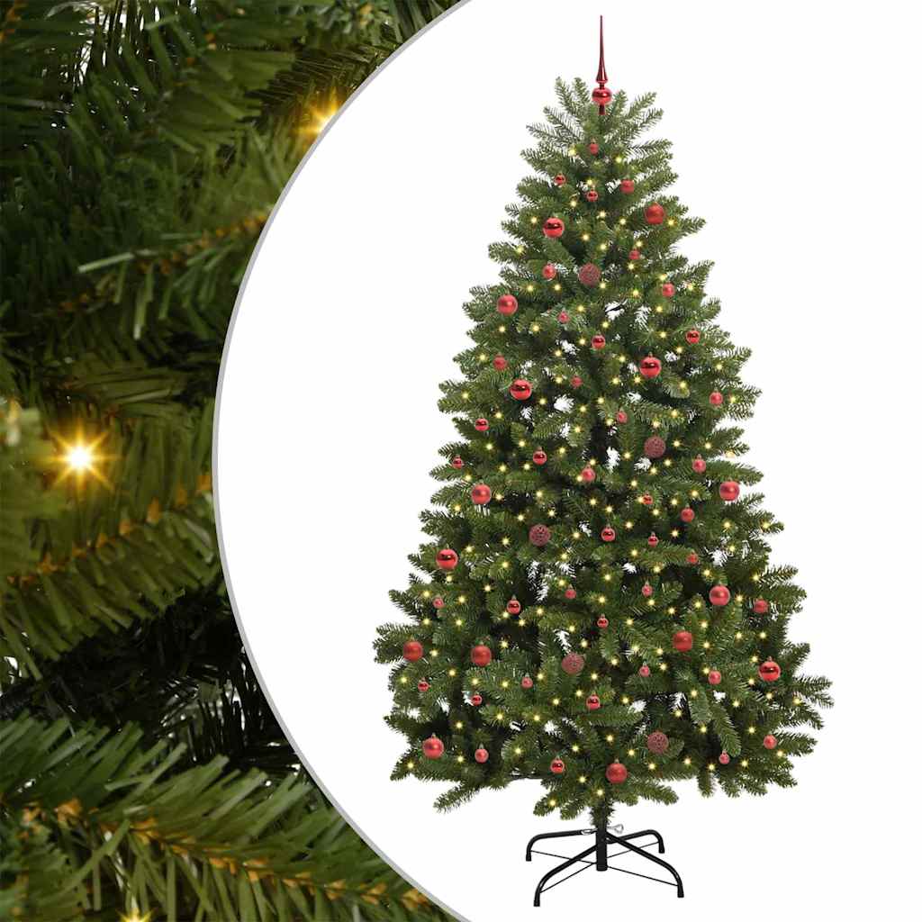 Artificial Christmas Tree with Stand Green 240 cm PVC and Metal