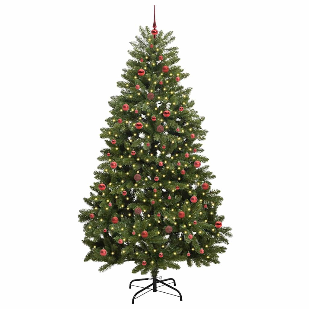 Artificial Christmas Tree with Stand Green 240 cm PVC and Metal