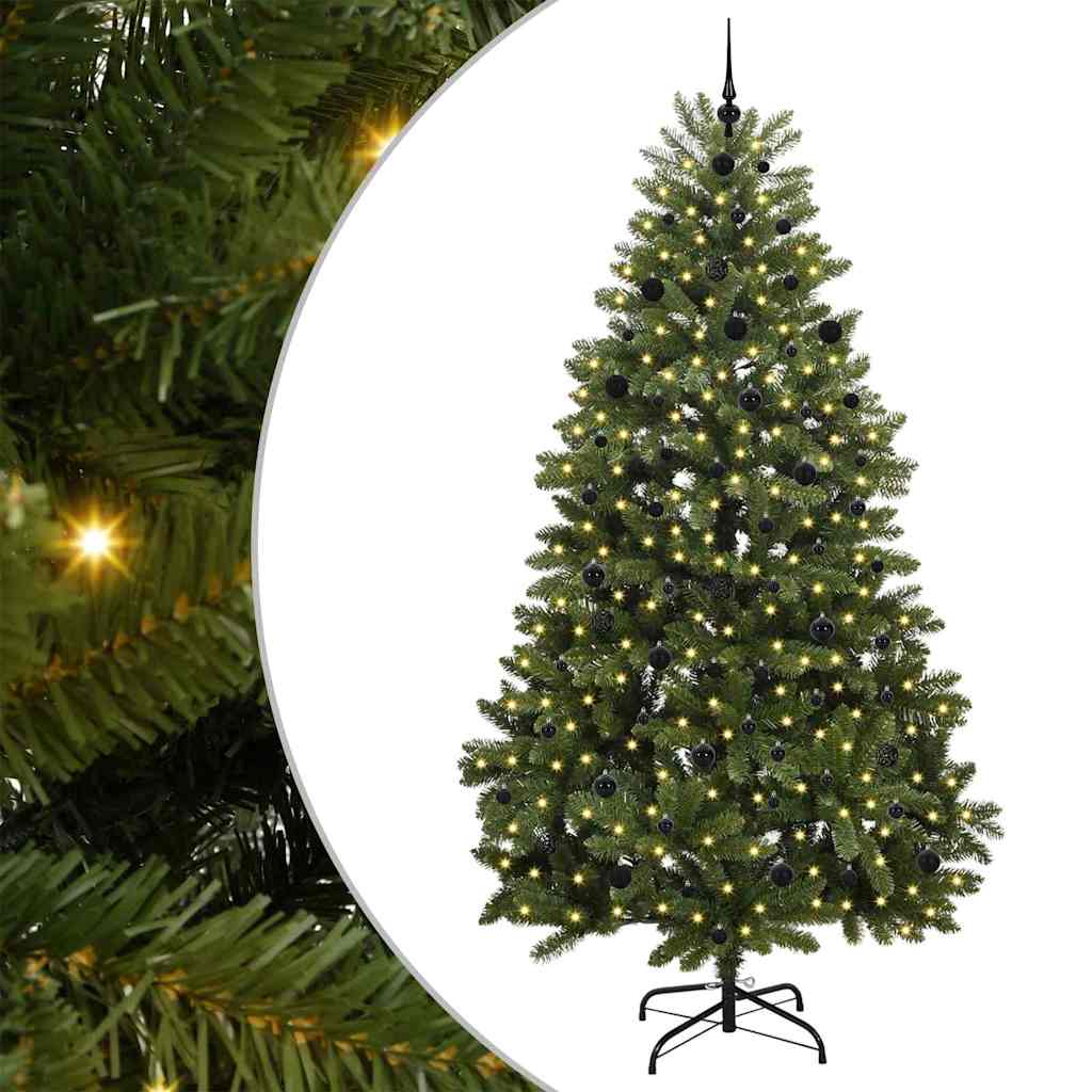 Artificial Christmas Tree with Stand Green 240 cm PVC and Metal