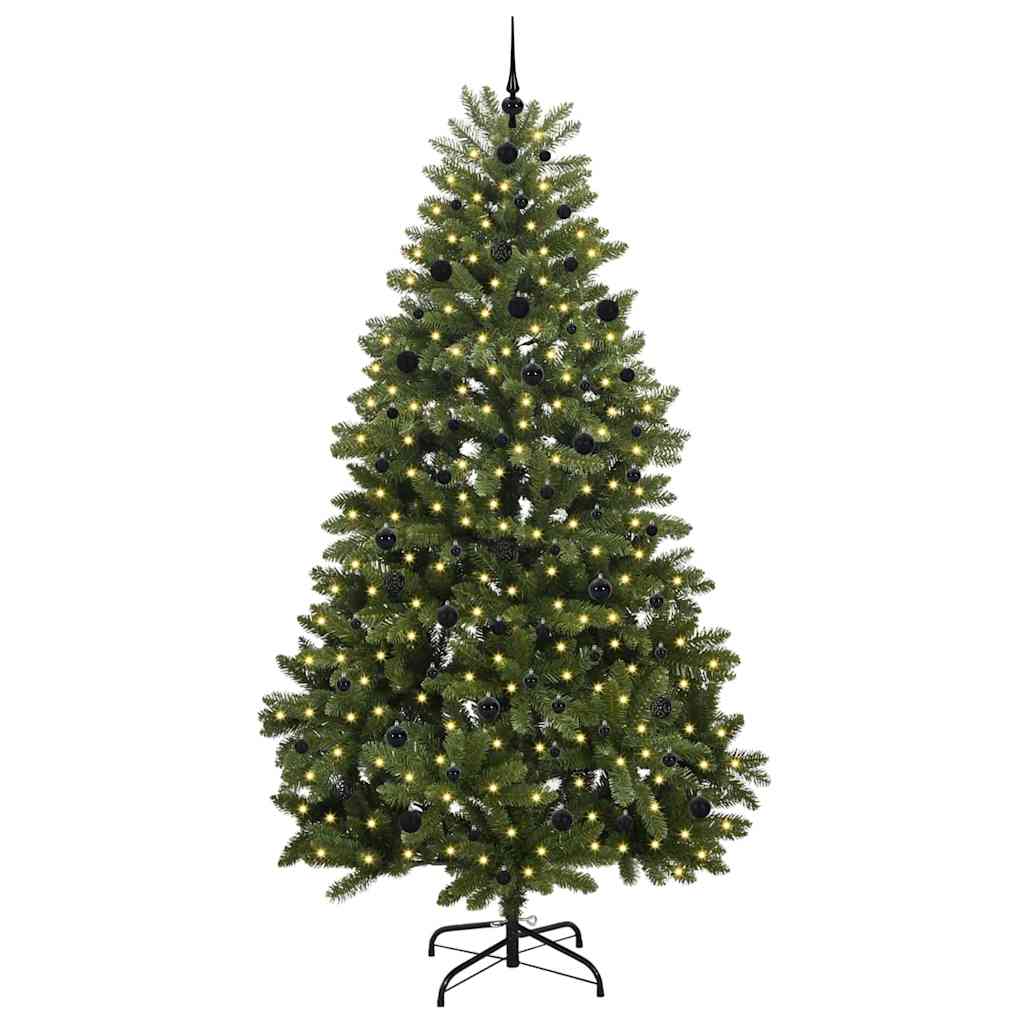 Artificial Christmas Tree with Stand Green 240 cm PVC and Metal