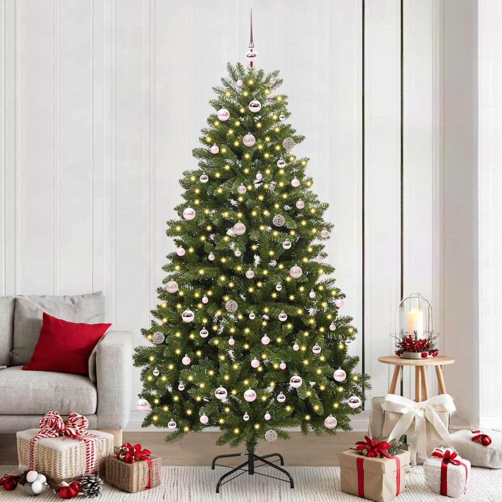 Artificial Christmas Tree with Stand Green 240 cm PVC and Metal