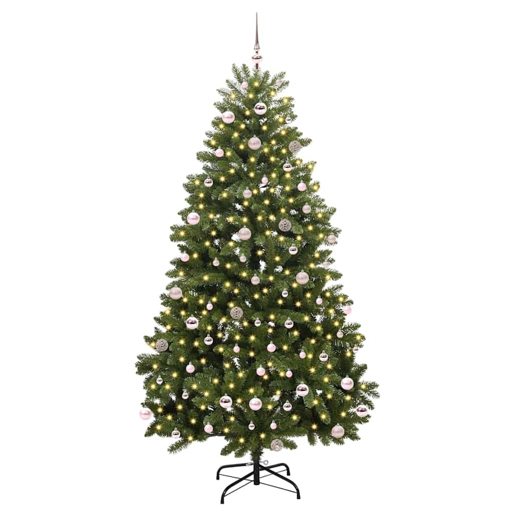 Artificial Christmas Tree with Stand Green 240 cm PVC and Metal