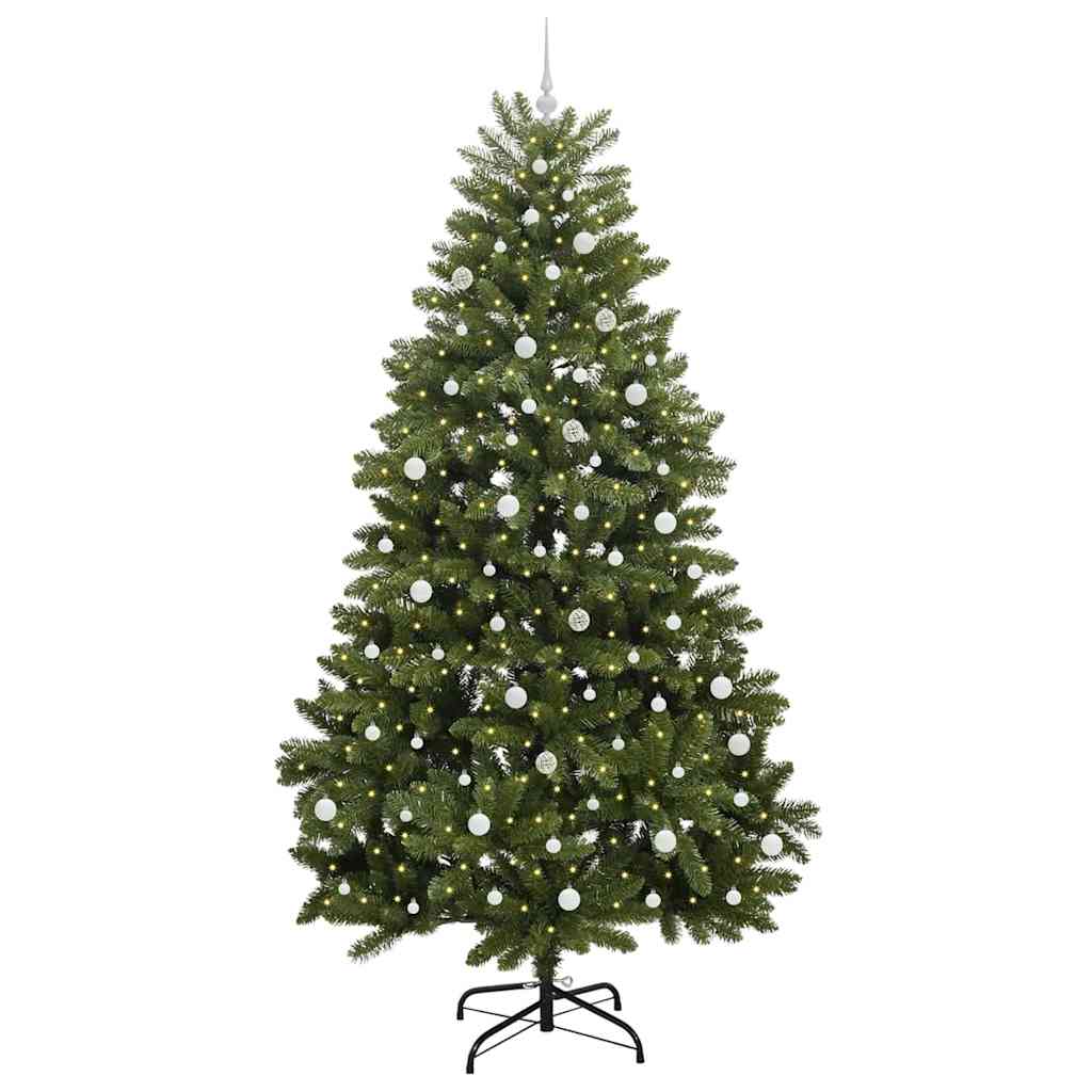Artificial Christmas Tree with Stand Green 240 cm PVC and Metal