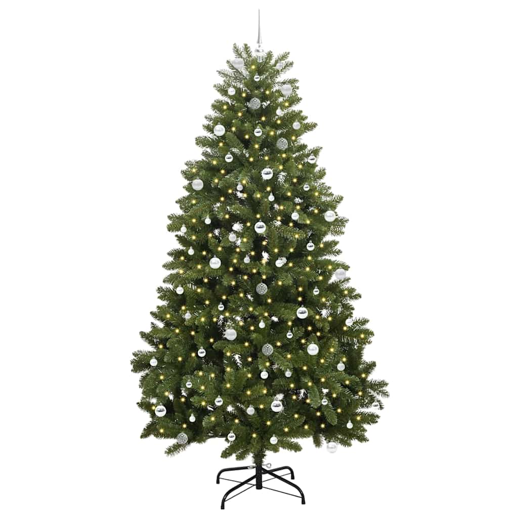 Artificial Christmas Tree with Stand Green 240 cm PVC and Metal