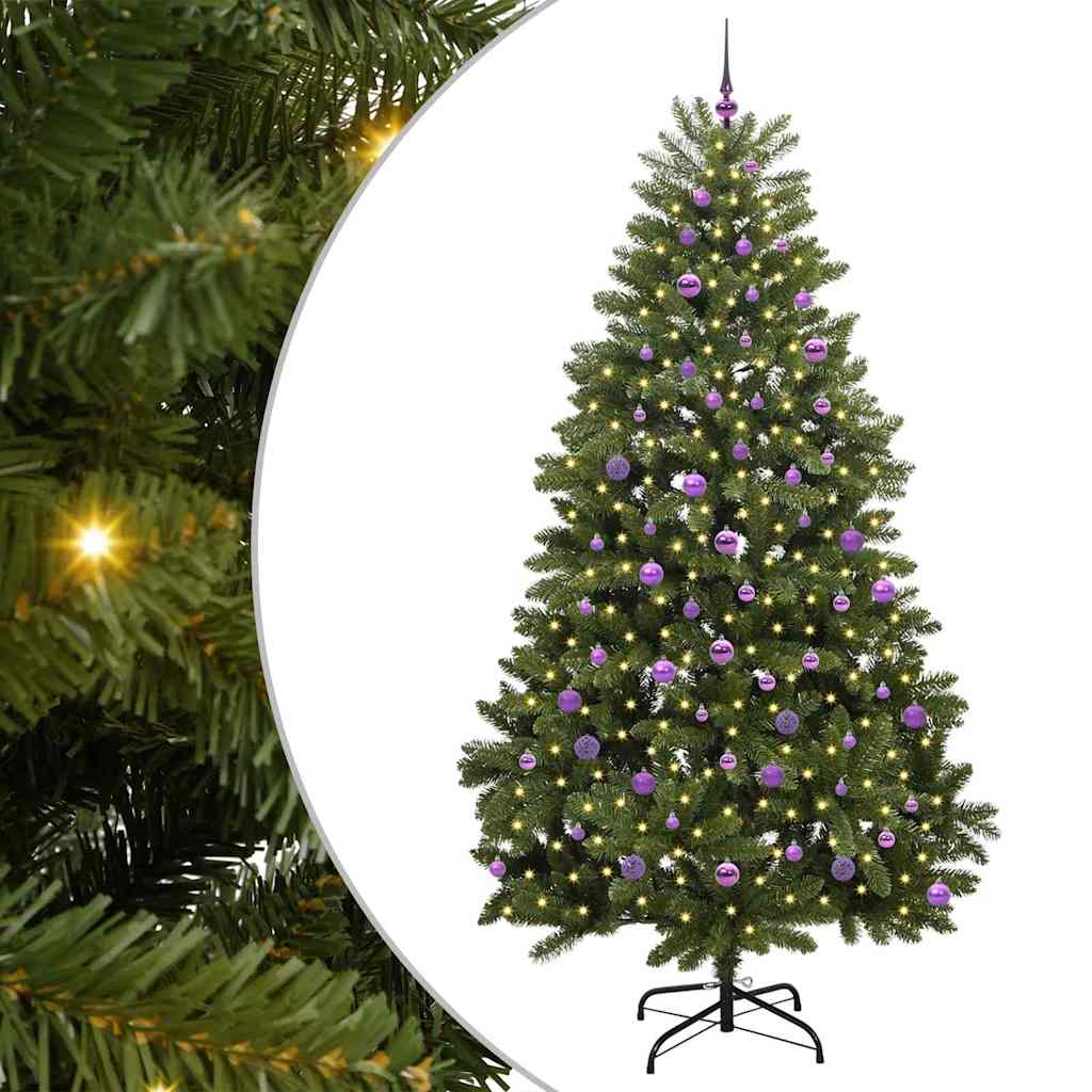 Artificial Christmas Tree with Stand Green 240 cm PVC and Metal