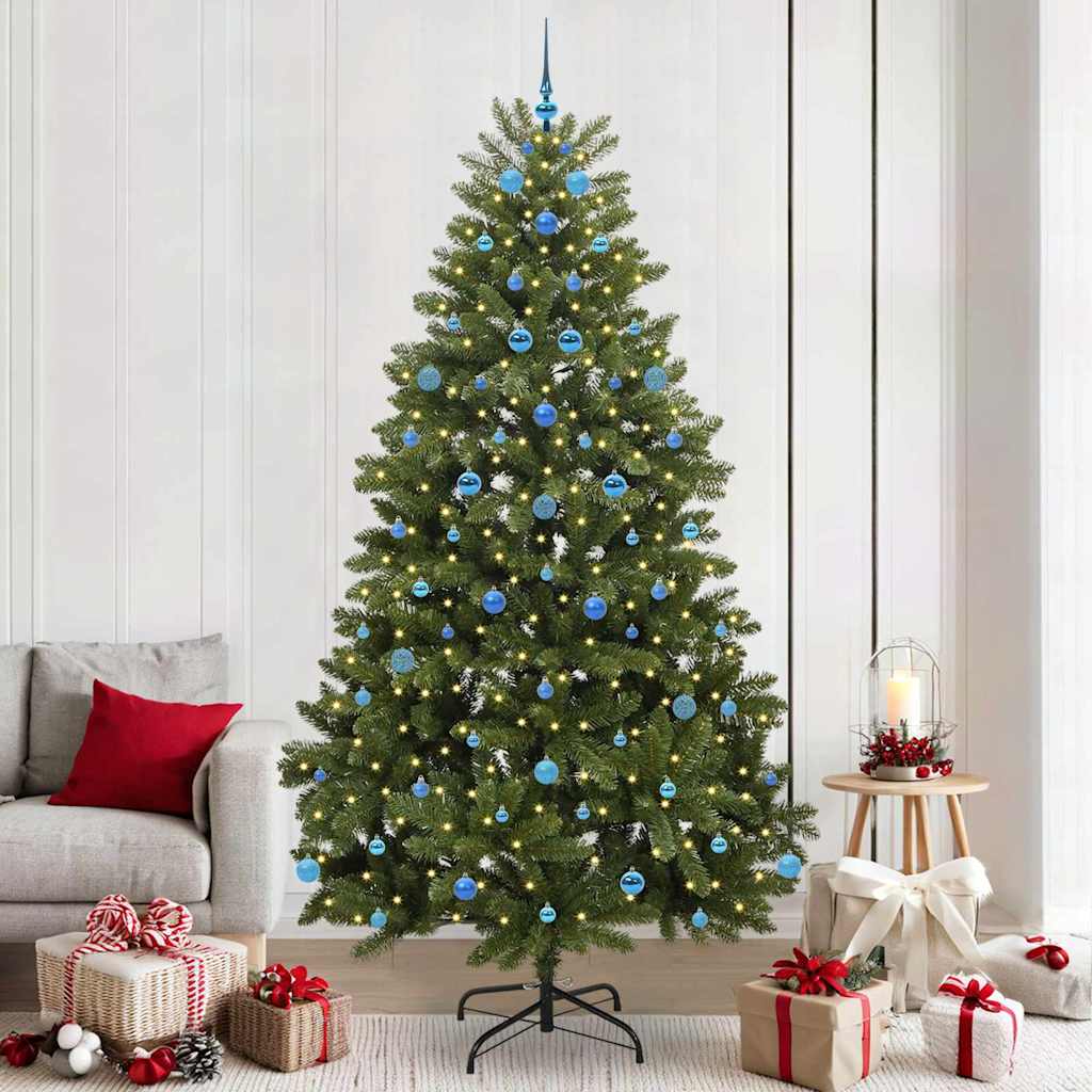 Artificial Christmas Tree with Stand Green 240 cm PVC and Metal