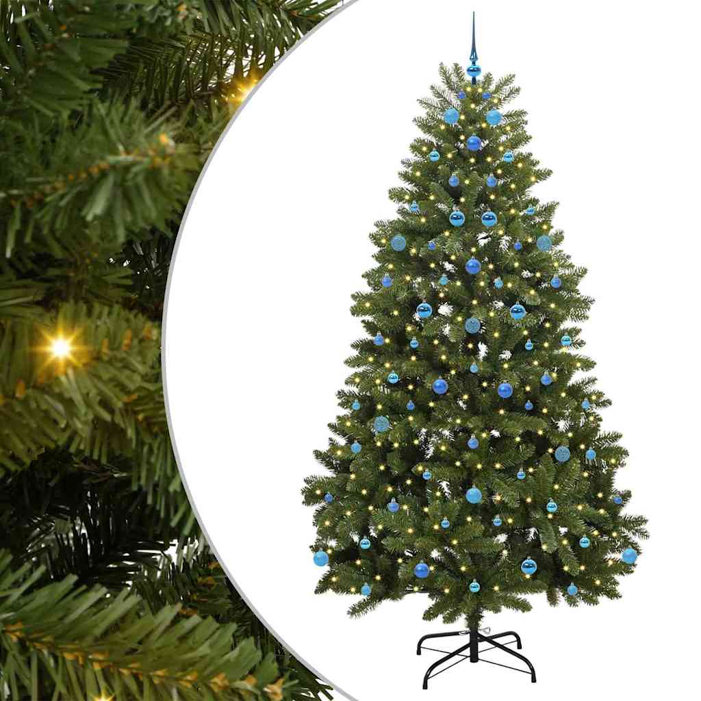 Artificial Christmas Tree with Stand Green 240 cm PVC and Metal