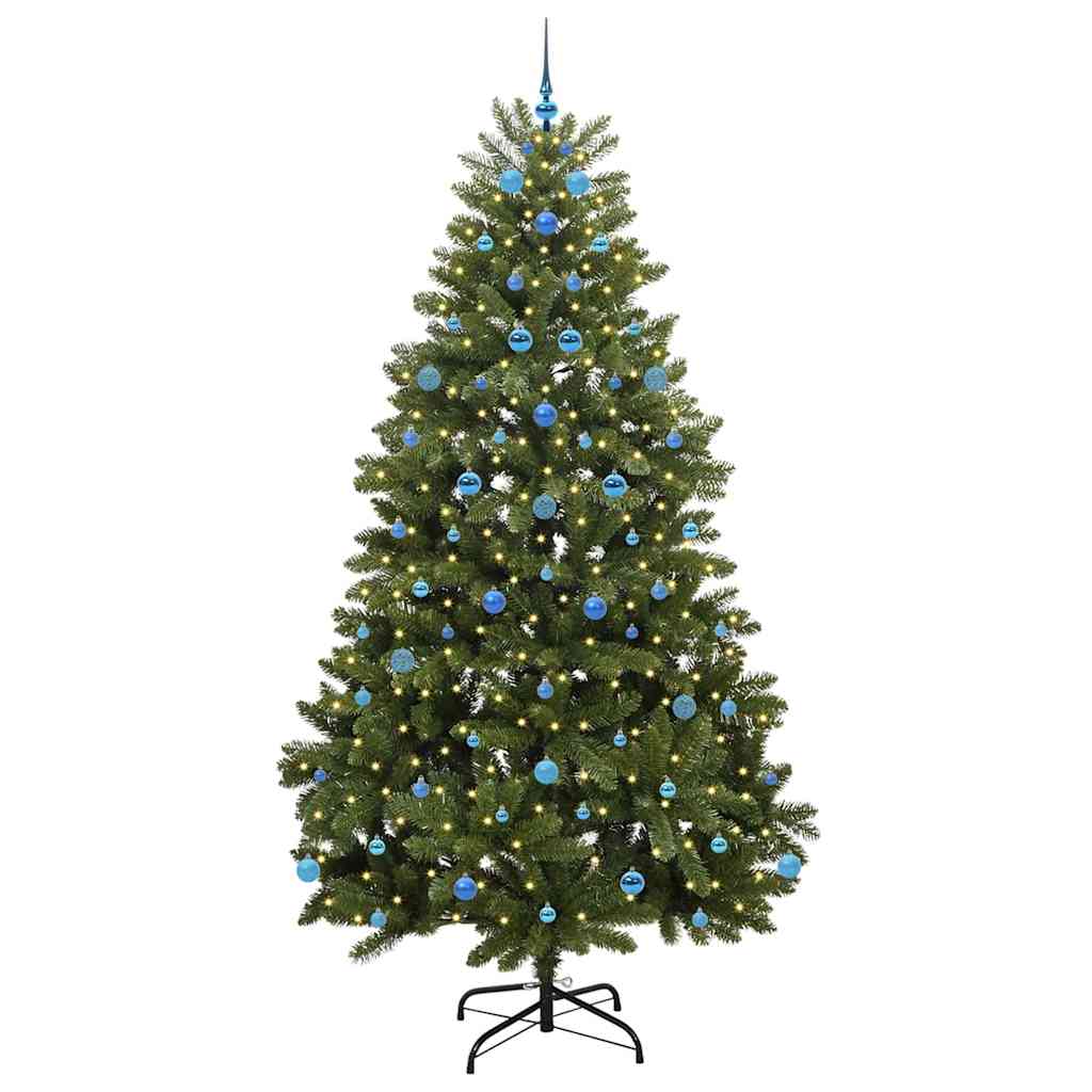 Artificial Christmas Tree with Stand Green 240 cm PVC and Metal