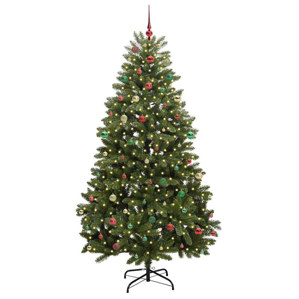 Artificial Christmas Tree with Stand Green 240 cm PVC and Metal