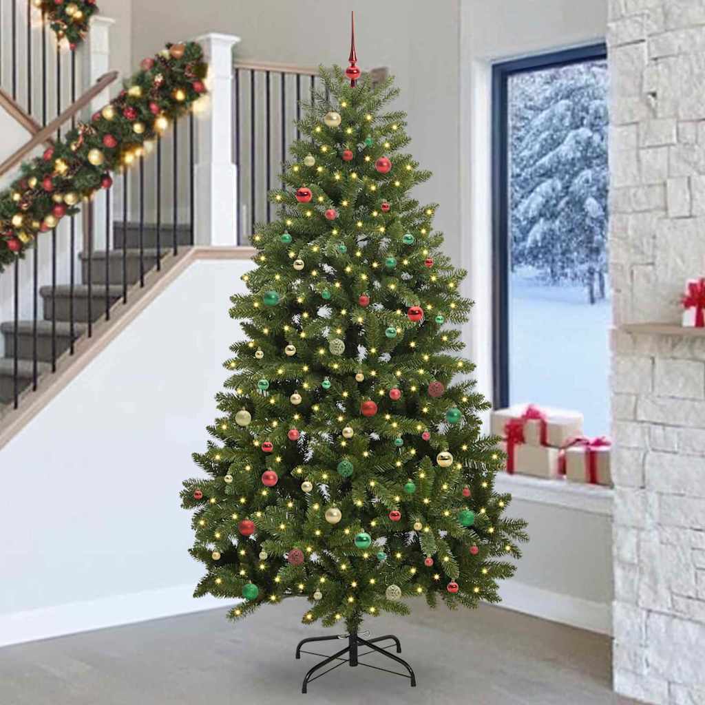 Artificial Christmas Tree with Stand Green 270 cm PVC and Metal
