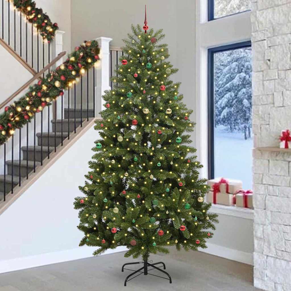 Artificial Christmas Tree with Stand Green 300 cm PVC and Metal