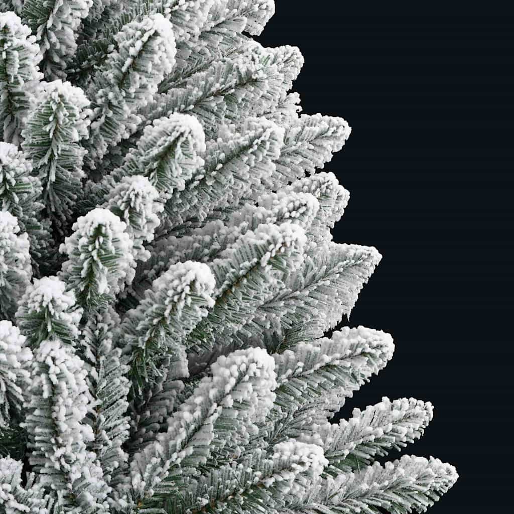 Artificial Christmas Tree Green and White 150 cm PVC and Metal