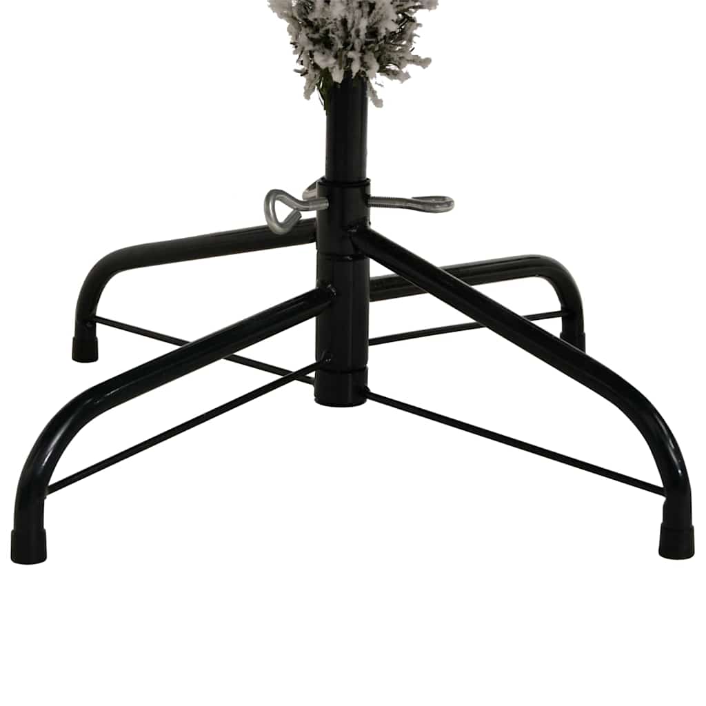 Artificial Christmas Tree Green and White 210 cm PVC and Metal