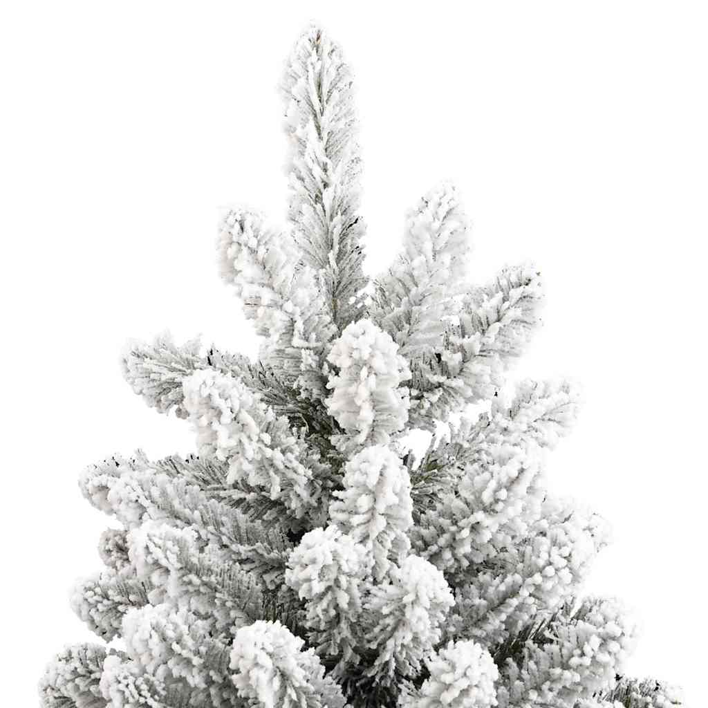Artificial Christmas Tree Green and White 210 cm PVC and Metal