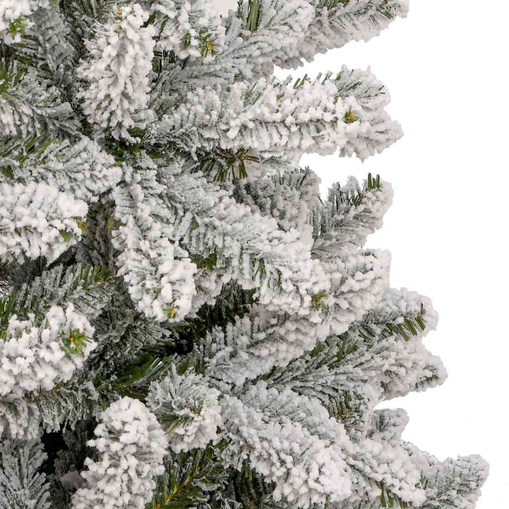 Artificial Christmas Tree Green and White 240 cm PVC and Metal