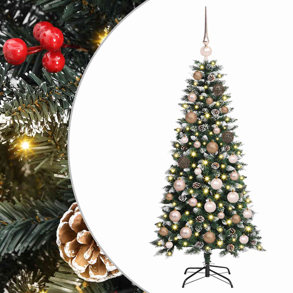 Artificial Christmas Tree with 150 LEDs Green 55 x 55 x 120 cm