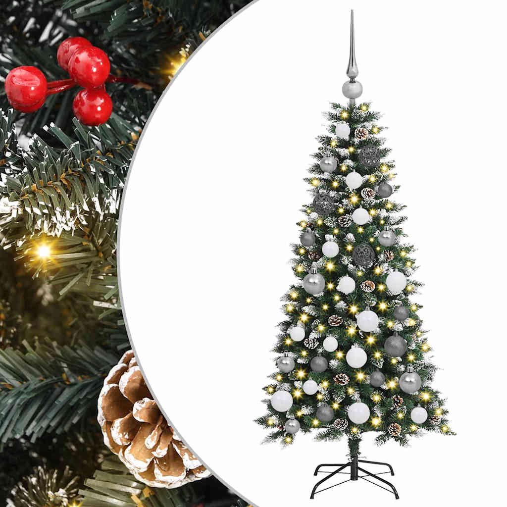 Artificial Christmas Tree with 150 LEDs Green 55 x 55 x 120 cm